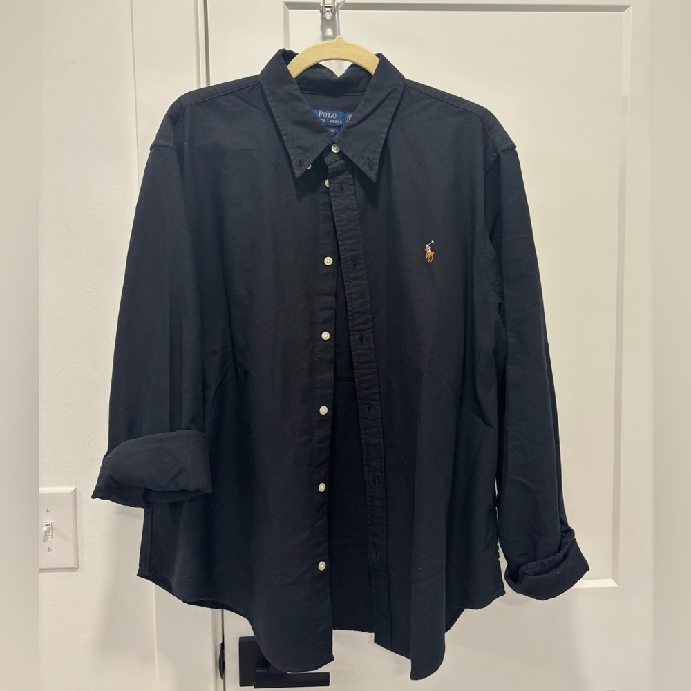 Ralph Lauren women’s Black Oxford Button Down Shirt